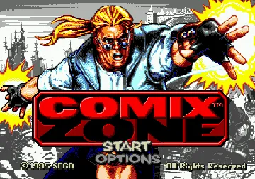 Comix Zone (Europe) (En,Fr,De,Es) screen shot title